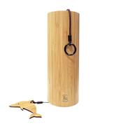 RASTKY Quality Meditation Chord Windchime Peaceful Tone Bamboo Windbell for Patio Villa Decor Relaxing Wind,G Chord for Courtyard Ballcony,Wood Color,6.69 * 2.76 * 2.76in (frost - Am)