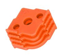 RASTKY Radius Jig Router Template Efficient Woodworking Corner Positioner for Tables, Stools, 4 Pcs ABS Half Rounded Corner Routing Templates (Orange)