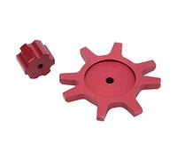RASTKY RC Car Aluminum Alloy Tire Tool Kit for 1/10 Scale Cars with 1.9/2.2in Wheels Portable RC Wheel Changer (Red)