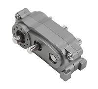 RASTKY RC Gearbox Transfer Box/Cover 2-Speed Anodised Aluminium Alloy for Scx10 1/10 Climbers, Fine Workmanship, Metal Frame (Ti Color)