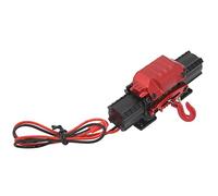 RASTKY RC Winch Professional Aluminium Alloy Model Winch, Dual Motor Drive, 10KG Pulling Force, Suitable for Hsp Redcat Tamiya Axial Scx10 D90 Hpi Enthusiasts (Black)