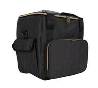 RASTKY Record Travel Carrying Bag Record Storage Bag Portable Shoulder Carrying 45Pcs 12 Inch Playing Records Travel Collection Padding Bottom Large Capacity