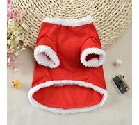 RASTKY Red Plush LOVE Pattern Costume Pet Christmas Dress, Exquisite and Attractive Pet Clothes for Dogs Cats, Comfortable Plush Material, Easy to Wear and Take Off, XS-XL (XL)