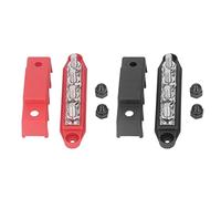 RASTKY Resistant 2Pcs Bus Bar Terminal Block 48V 250A DC Power Distribution Module for Vehicles Shipped Zinc Alloy Material Red Black