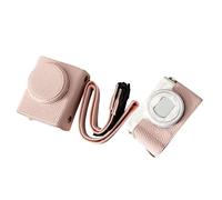 RASTKY Retro Style Camera Case Carry Bag with Opening Bottom for ZV1F/ ZV-1M2 Camera, Premium Holder Case for Photographers, Synthetic Leather (Pink)