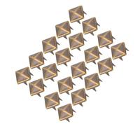 RASTKY Rivets 100 PCS 9MM Brass Copper Rivets Apparel Shoes Bag Accessories Leather Decoration Leather Craft (Antique Bronze)