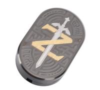 RASTKY Rotating Sword Push Slider Durable Stainless Steel Brass Fingertip Toy for Relaxation At Home and Office, 1.18x1.97x0.39in