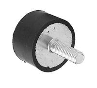 RASTKY Rubber Bobbin Mount Isolator Anti Vibration Absorber for Electronic Equipment, Air Compressor, 4PCS VE25*20 M6*18 (VE25*15 M6*18)