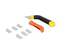 RASTKY Rugged Angled Grout Hand Saw with 6 Extra Blades, Ideal for Cleaning Tile Grout, Comes with Jointing - Suitable for Various Workplaces