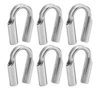 RASTKY Rust-Resistant Tube Thimble 304 Stainless Steel Wire Protection 10Pcs M6 for Fishery Work