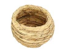 RASTKY Rustic Style Bird Grass Hut Soft & Durable Hand Woven Birdhouse for Finches, Parakeets 5.5x4.5in Wonderful Nature Enthusiasts