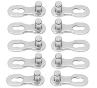 RASTKY Rustproof Steel Quick Release Link Bike Chain Link 5 Pairs Corrosion Resistant Missing for Quick Installation (6/7/8 speed universal)