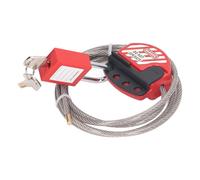 RASTKY Safety Padlock Set for Lockout Tagout Cable Lock in Industrial Environments Stainless Steel 6mm for Maintenance Workers