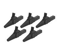RASTKY Safety Test Clips Multifunctional Power Test Clamp for Electronic Instruments, Strong Connectivity & Excellent Material, 5pcs for Industrial Equipment (Black)