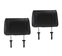 RASTKY Seat Headrest with PU Leather, Adjustable Neck Support | Stainless Steel Bracket, 4 Height Adjustments, 150mm Fixed Hole Distance Wear Proof Foam Filling for Passenger Cars RVs