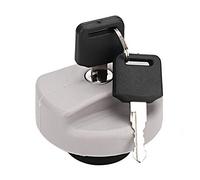 RASTKY Secure Fuel Tank Cap Locking Cover +Keys Fit for Vauxhall Fit for Opel Corsa Astra 1702834 93224461 - Reliable and Durable - Ideal for & Petrol - Material: Grey - Package Includes 1 X