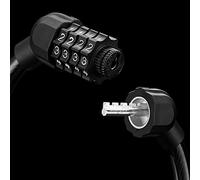 RASTKY Security Lock 4 Digit Lock for Bikes Skateboards, Keyless Anti-Theft for Sports Equipment, 6 Inches, for Tools (Black)