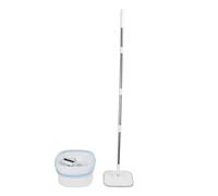 RASTKY Self Separation Spin Mop and Bucket System With Adjustable Handle, Square Mop Cleaner for All Floor Types, 2.5L Water Capacity, 30x18cm Bucket Size