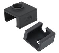 RASTKY Silicone Cover for MK8 MK9 3D Printer Parts, Heat-Resistant Protective Case for Heater Aluminum Block - 5PCS for Extended Service Life, Professional Usage