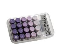 RASTKY Simple Big Button Calculator Mechanical Switch Clear Digital Display 10 Digits Transparent Gradient Calculator for Schoolwork, Lightweight Portable Plastic for Everyday Math Tasks (Purple)