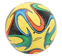 RASTKY Size 5 Soccer Ball Stable Durable Soft PU Leather Football for Kids Adults Training Match, Premium Material, Kick Resistant Indoor Outdoor (Yellow)
