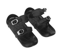 RASTKY Ski Skates Winter Shoes - Short Thin Skating Skis Attach to Boots, Portable Snowskates Outdoor Skiing, Black, One Size Fits All