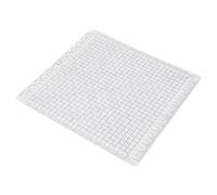 RASTKY Slotted Quilting Ruler 12.5x12.5in Acrylic Transparent Bicolor Line Multifunctional Sewing Quilt Strip Ruler Handcraft Non Slip Acrylic Quilting