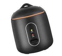RASTKY Small Home Mini Rice Cooker Black Easy to Operate 1.2L Dormitory Rice Cooker with Heat Preservation Function for Convenient and Quick Cooking Plastic, Stainless Steel
