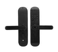 RASTKY Smart Fingerprint Door Handle Lock Easy to Use and Remote Control for Convenient Home Access Applicable Scene: Wooden Door Size: 2 Locks