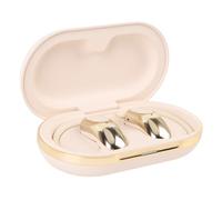 RASTKY Smart Translation Earbuds Touchscreen HIFI Sound for Business Travel ABS Full Color Multi Languages Translator (Beige)