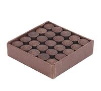 RASTKY Snooker Pool Cue Tips 11mm Red Leather Set of 50pcs, Durable and Stable Material for Easy Ball Control and Fast Repairs During Games