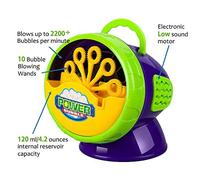 RASTKY Soap Bubble Machine Sturdy Outdoor Indoor Game Bubble Blower for Kids with Rust Protection, 118ml Water Tank Capacity (Photo Color)