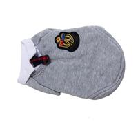 RASTKY Soft and Comfortable Polyester Campus Style Dog Clothing - for Parties, Birthdays, and Daily Wear - Adorable Pullover Design for Your Beloved Pet (Men's tie gray M)