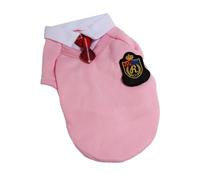 RASTKY Soft and Comfortable Polyester Campus Style Dog Clothing - for Parties, Birthdays, and Daily Wear - Adorable Pullover Design for Your Beloved Pet (Men's tie powder XS)