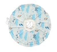 RASTKY Soft Cat Elizabethan Collar Drawstring Adjustable for Pet Recovery-Bathing Nail Trimming (M Neck Collar:20-32cm/7.9-12.6in,)