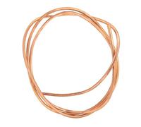 RASTKY Soft Coil Copper Tube Pipe 2m C1100 T2 Copper Tube Soft Coil Pipe Conditioner Refrigerator OD 6mm / ID 5mm Seamless Round Tubing