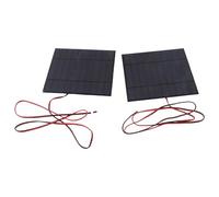 RASTKY Solar Panel Cell Power Module Snow Proof and Wind Proof with 100cm Cable, 2pcs Solar Charger Panels for Flashlight, 5V 500mA Panel for Scientific Research Projects