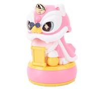 RASTKY Solar Powered Dancing Fortune Cat Car Dashboard Ornament for Home, Multifunctional Cute Shaking Head Toy for Positive Energy, Plastic 2.56x4.33in (Pink)