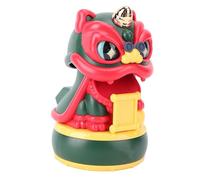RASTKY Solar Powered Dancing Fortune Cat Car Dashboard Ornament for Home, Multifunctional Cute Shaking Head Toy for Positive Energy, Plastic 2.56x4.33in (Green)