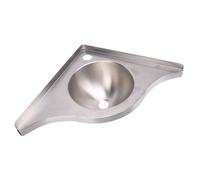 RASTKY Space Saving Stainless Steel Corner Sink Large Capacity for RV Boat Kitchen Basin 15.9 X 15.9 X 5.1in