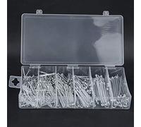 RASTKY Split Pins Fasteners Set Reliable Iron Material Cotter Pin Assortment Kit 555pcs for Enthusiasts/Apprentices