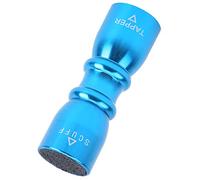 RASTKY Stainless Steel 3 in 1 Stick Tip Shaper Tapper Tool for Polishing and Shaping Pool Cue Tips Ideal Billiards Players with Chalk Holder (Blue)