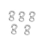 RASTKY Stainless Steel 5Pcs Stainless Steel Big Eye Snap Latched Hoist AntiShedding Hooks Heavy Duty with