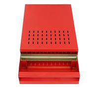 RASTKY Stainless Steel Coffee Knock Box Drawer Durable Detachable Coffee Ground Knock Container for Home Office, Excellent Grade Material for Shops, Kitchens, Offices (Red)