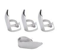 RASTKY Stainless Steel Finger Picks Guitar Finger Picks 3Pcs Index 1Pc Thumb Metal Guitar Replace Accessories with Storage Ukulele