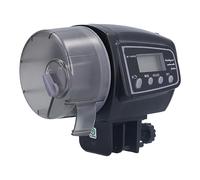 RASTKY Stirrable LCD Electronic Fish Feeder with Large Capacity Food Trough, Convenient Design for Various Specifications of Aquariums, Suitable for Busy People, 135x60x110mm