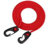 RASTKY Stretchable Paddle Strap 189cm Elastic Boating Paddle Rod Leash with Paddling Secure Bungee Rod Holder (Red)