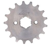 RASTKY Sturdy 420 17T Engine Sprocket for Chinese Pit Bikes - Rust-Resistant ATV Front Counter Sprocket - Convenient Replacement Part for Improved Transmission Performance - Fits Many ATVs