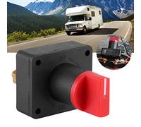 RASTKY Sturdy Universal Battery Selector Switch 300A 6mm Fit for Mini Power Leakage Switch for Car Motorcycle Yacht, Black Red