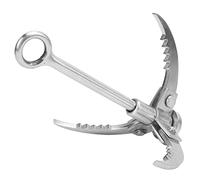 RASTKY Survival Folding Gravity Hooks Claws, Stainless Steel Grappling Hook with Bold Hoist Ring, Suitable for Mountain Climbing, Rock Climbing
